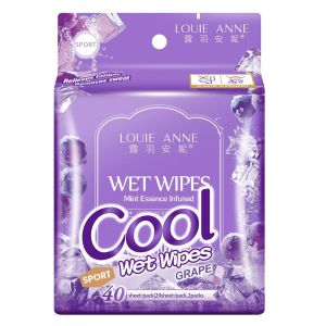 露羽安妮凉感湿巾冰葡萄味